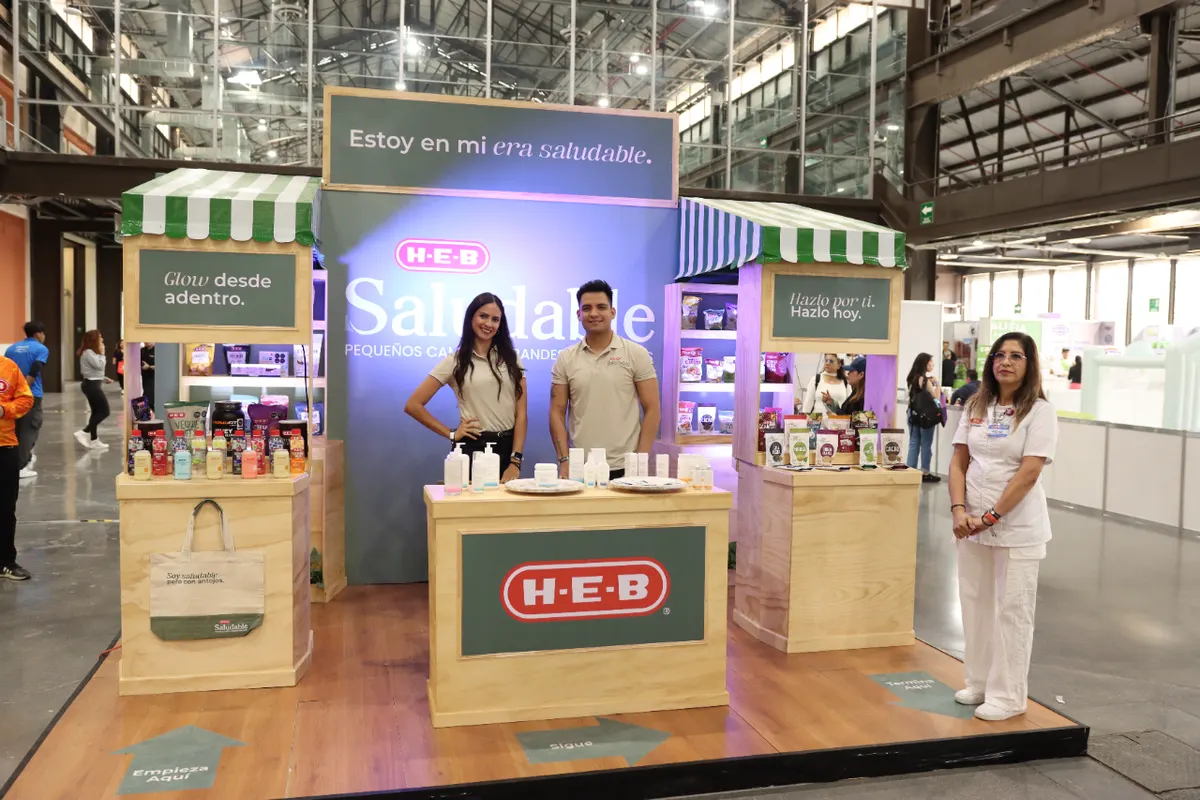 Stand H-E-B Saludable en la expo